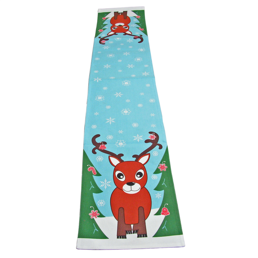 NWT Christmas Reindeer Table Runner 13x72 inches